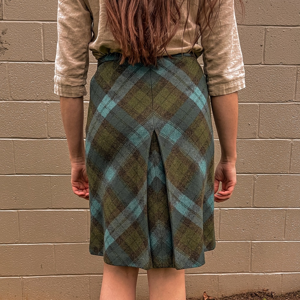 Pendleton Petite 100% Wool Tartan Pencil Skirt
